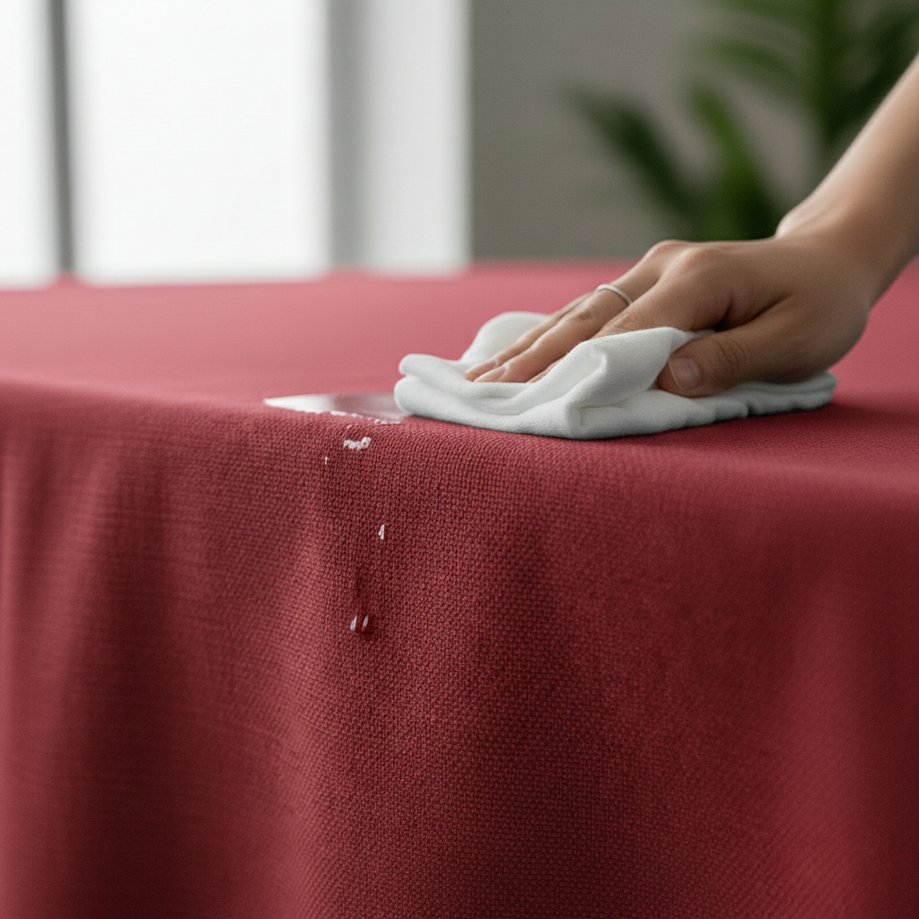 VIVORA Tafelkleed – Premium Polyester Tafellaken – 140×180 cm – Fire Red – Waterafstotend & Uitwasbaar