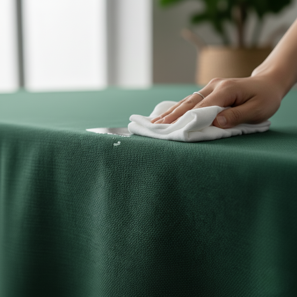 VIVORA Tafelkleed – Premium Polyester Tafellaken – 140×240 cm – Pine Green – Waterafstotend & Uitwasbaar