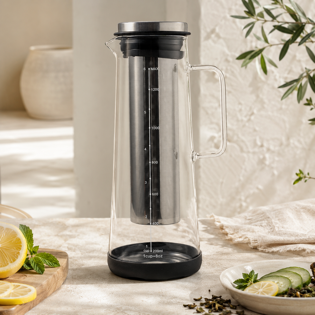 Waterkan 1.4L — Zwart